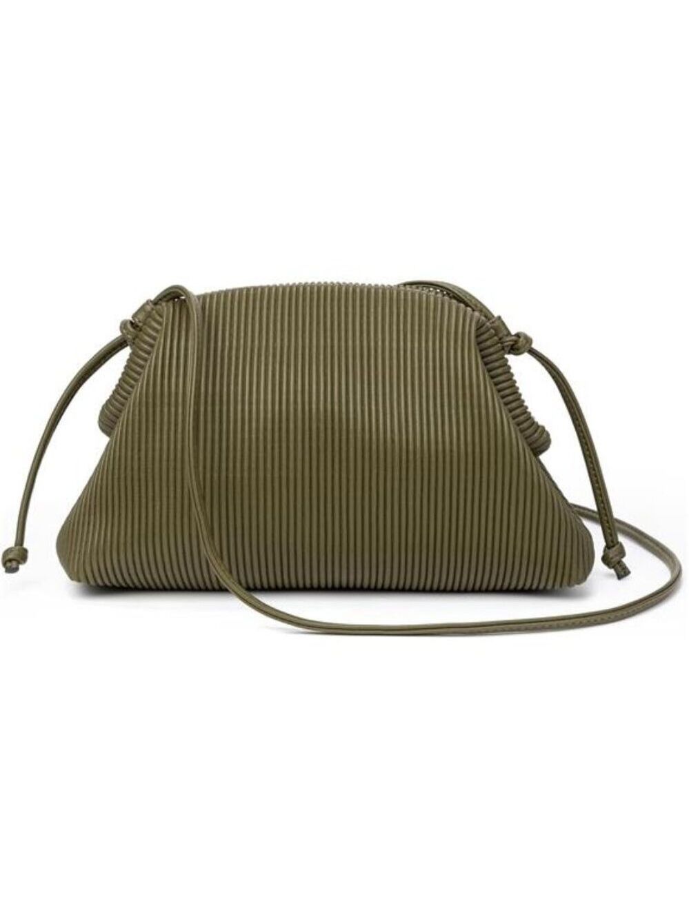 Soft cloud clutch bag women ruched pouch vegan leather crossbody shoulder purse